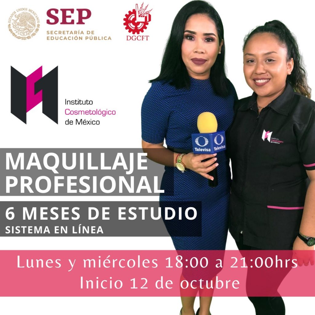 Curso de Maquillaje en Línea con Certificado Oficial de la SEP - Instituto  Cosmetológico de México